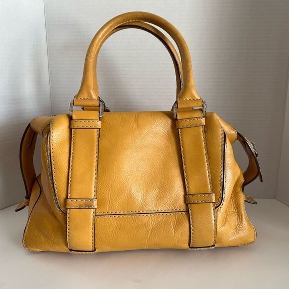 MICHAEL MICHAEL KORS Leather Double Handle Handbag Satchel - Picture 2 of 15